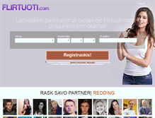 Tablet Screenshot of flirtuoti.com